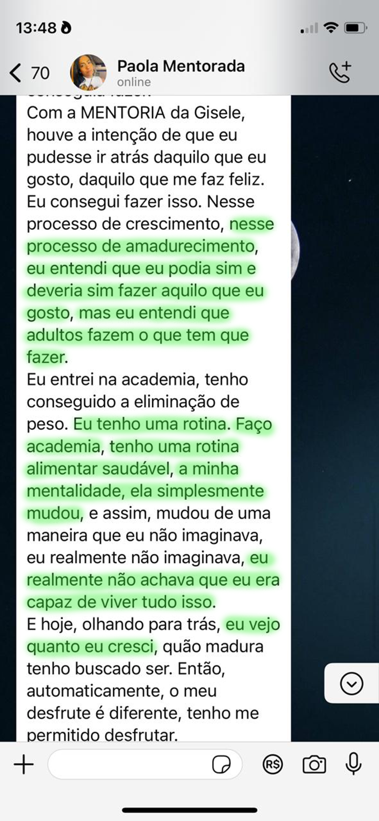 imagem de depoimento