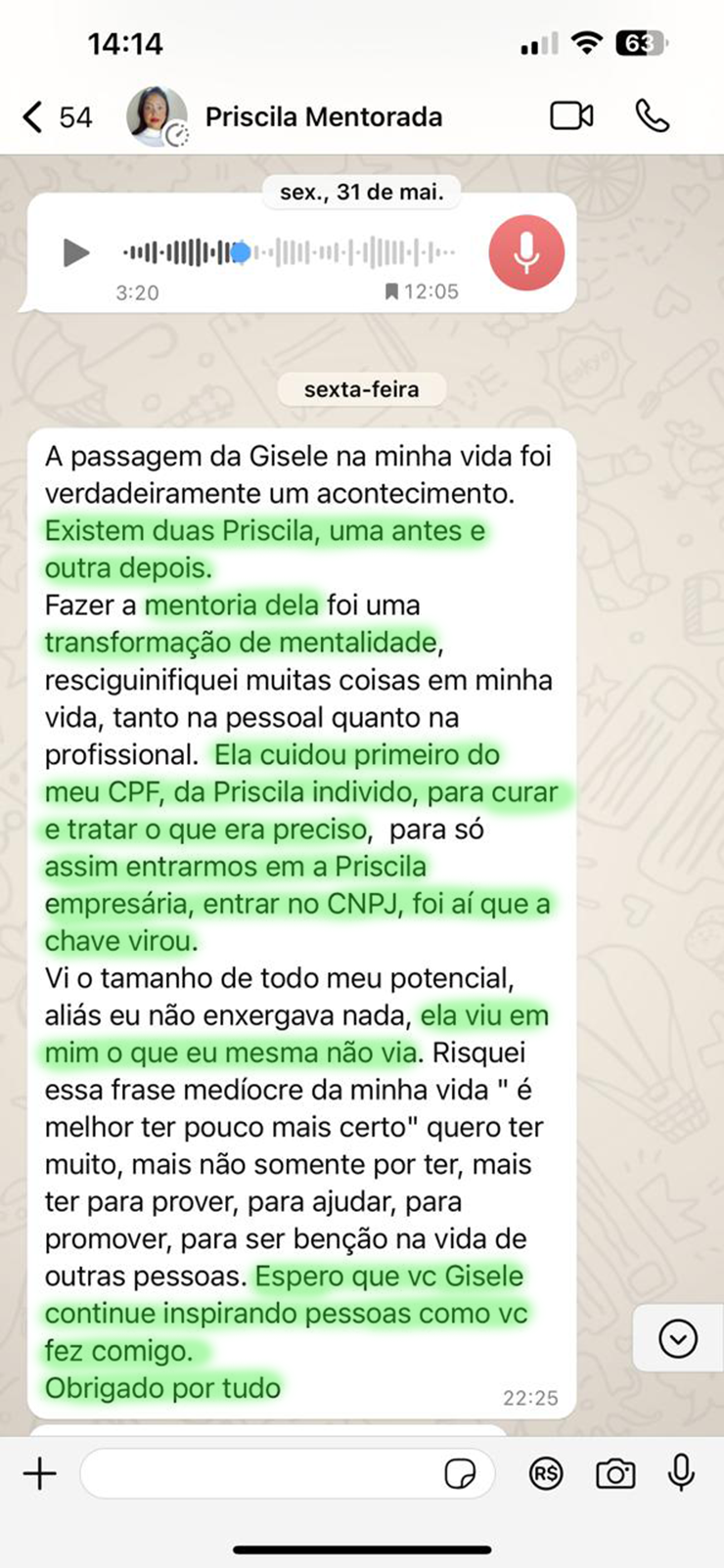 imagem de depoimento
